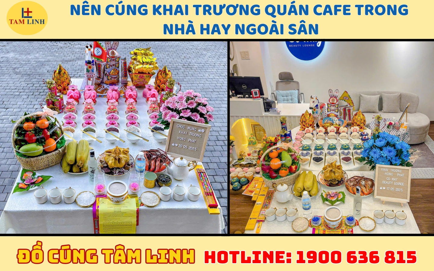 cúng khai trương quán cafe ở đâu