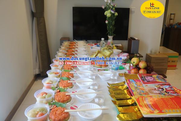 cách bày mâm cúng đầy tháng