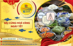 bai cung hoa vang ngay tet do cung tam linh