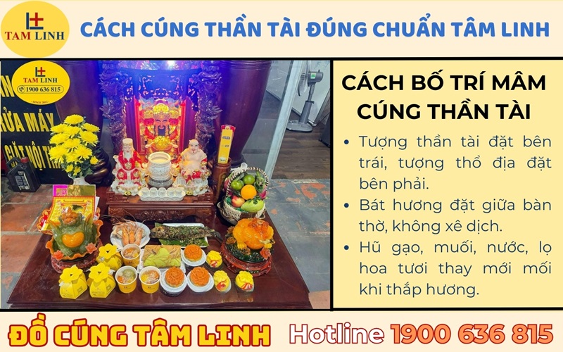 Cách cúng thần tài thổ địa đúng chuẩn tâm linh