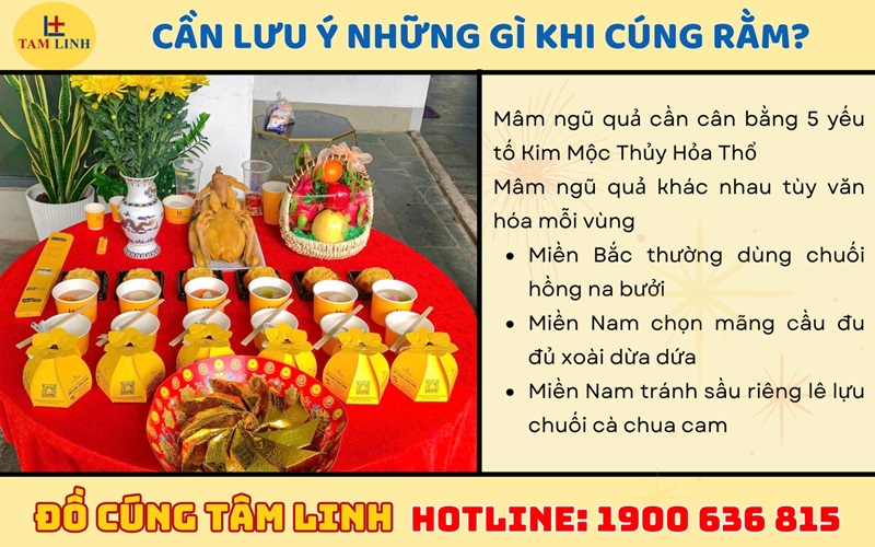 Cần lưu ý những gì khi cúng Rằm?