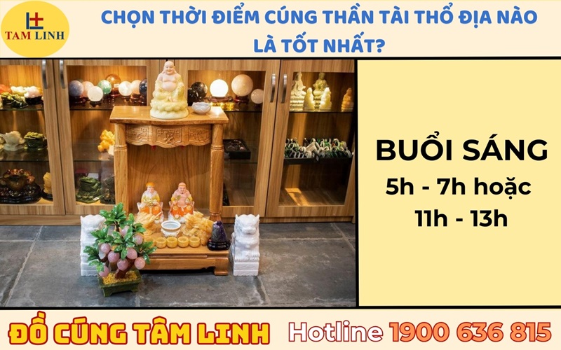 Chọn thời điểm cúng thần tài thổ địa tốt nhất