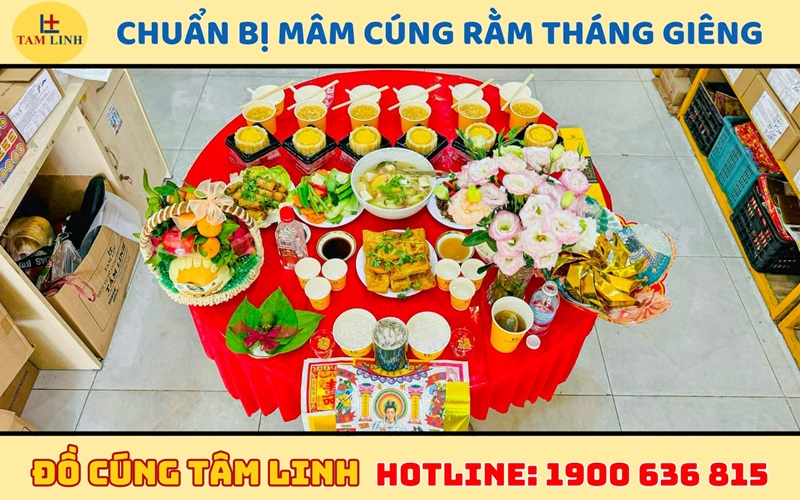Chuẩn bị mâm cúng rằm tháng Giêng đầy đủ gồm những gì