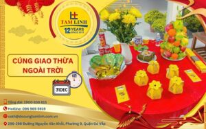 cúng giao thừa ngoài trời