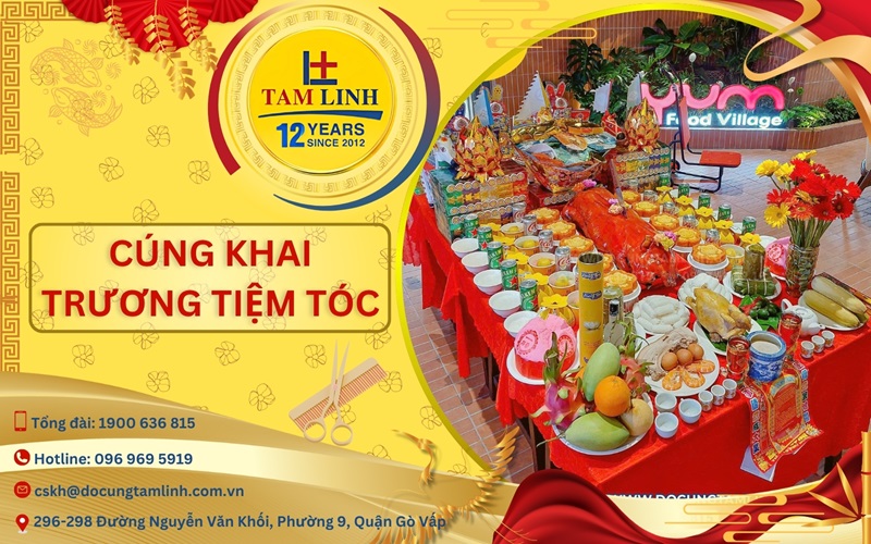 Cúng khai trương tiệm tóc