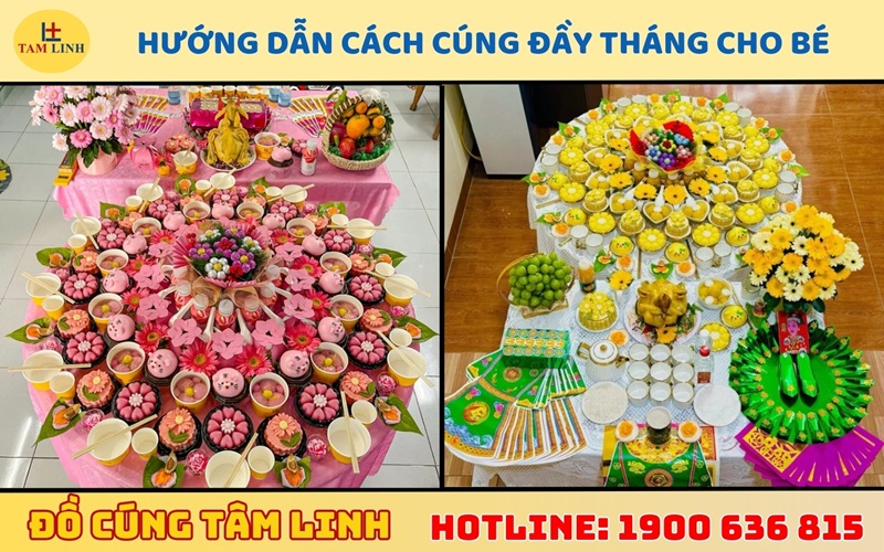 Hướng dẫn cách cúng đầy tháng cho bé đúng chuẩn