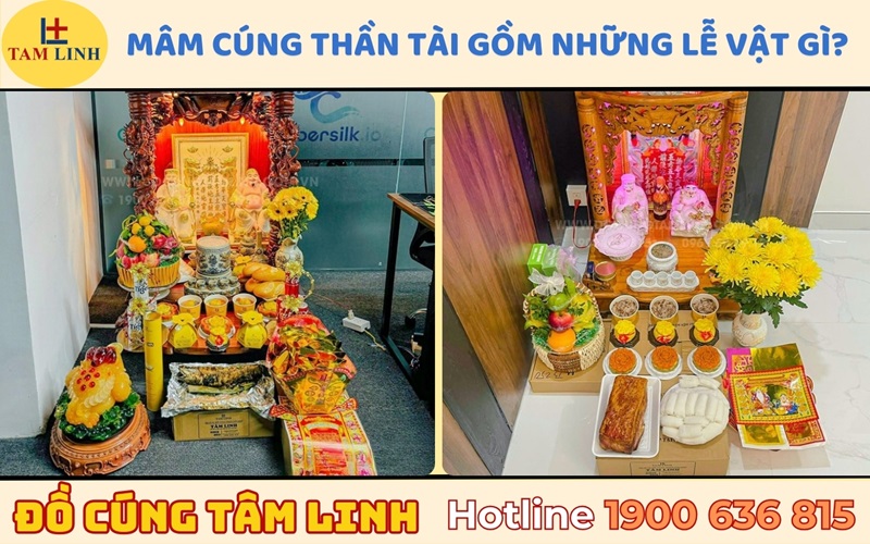 Mâm cúng thần tài gồm những lễ vật gì?