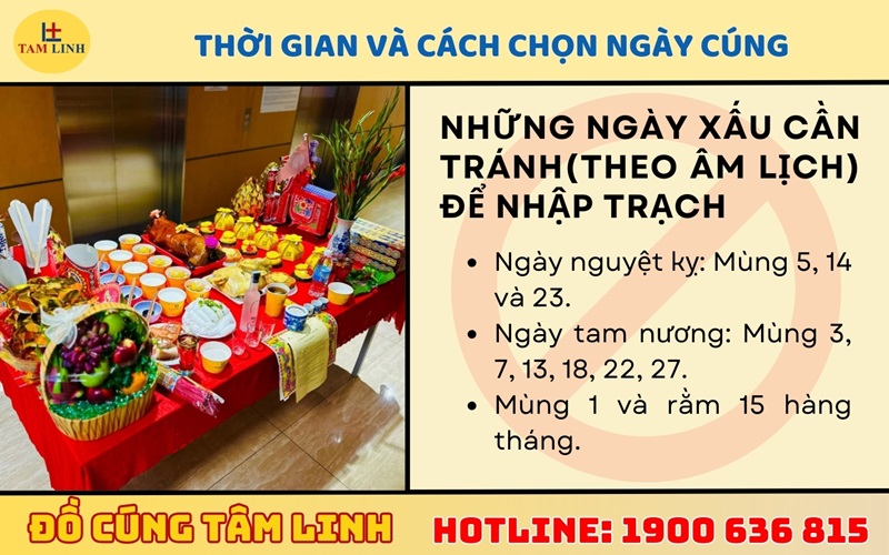 thời gian và cách chọn ngày cúng