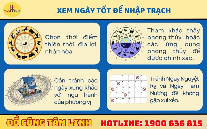 Xem ngày tốt để nhập trạch