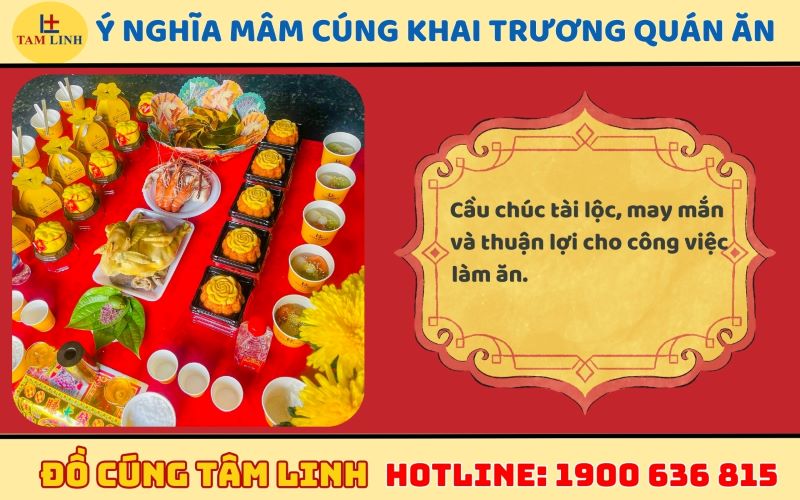 Ý nghĩa của mâm cúng khai trương quán ăn 