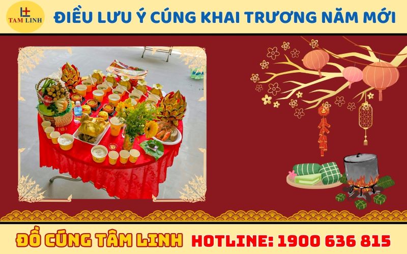 Điều lưu ý khi cúng khai trương năm mới
