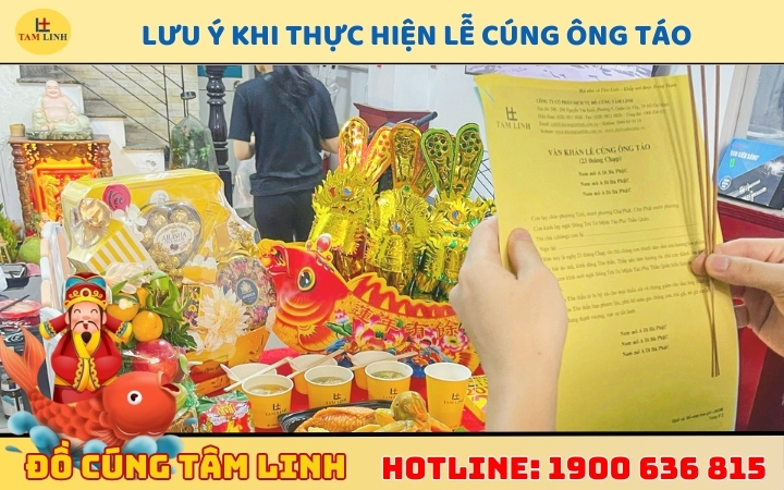 những lưu ý khi thực hiện lễ cúng ông táo