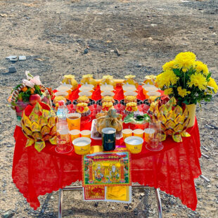 Mâm cúng động thổ an khang