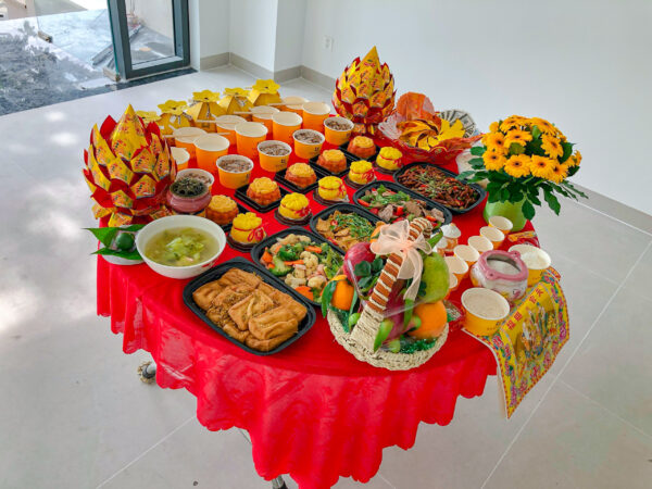mâm cúng về nhà mới an khang chay 2