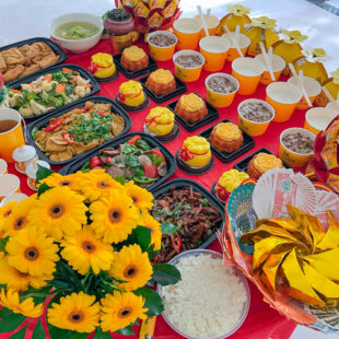 mâm cúng về nhà mới an khang chay 3