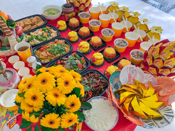 mâm cúng về nhà mới an khang chay 3