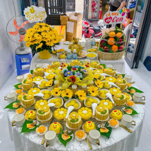 Mâm Cúng Đầy Tháng Bé Gái Premium DTBG-PRE