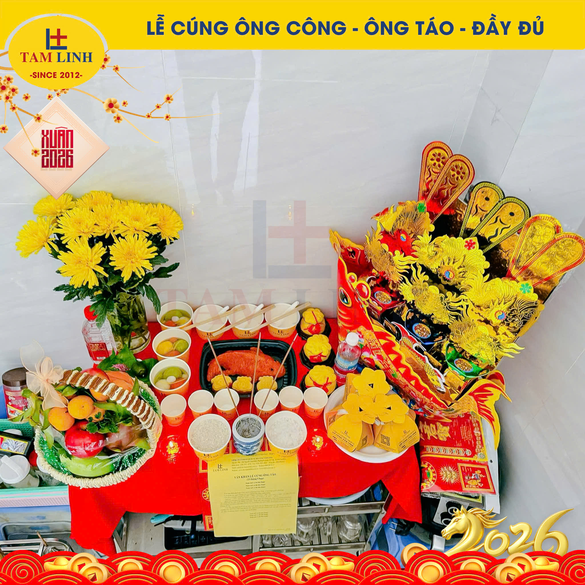 Mâm Cúng Ông Táo Đầy Đủ (1) OTAO-DD01 - Ảnh 2