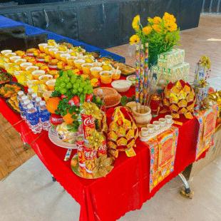 Alternative view of Mâm Cúng Khai Trương Chay - Thịnh Soạn KTCTS0