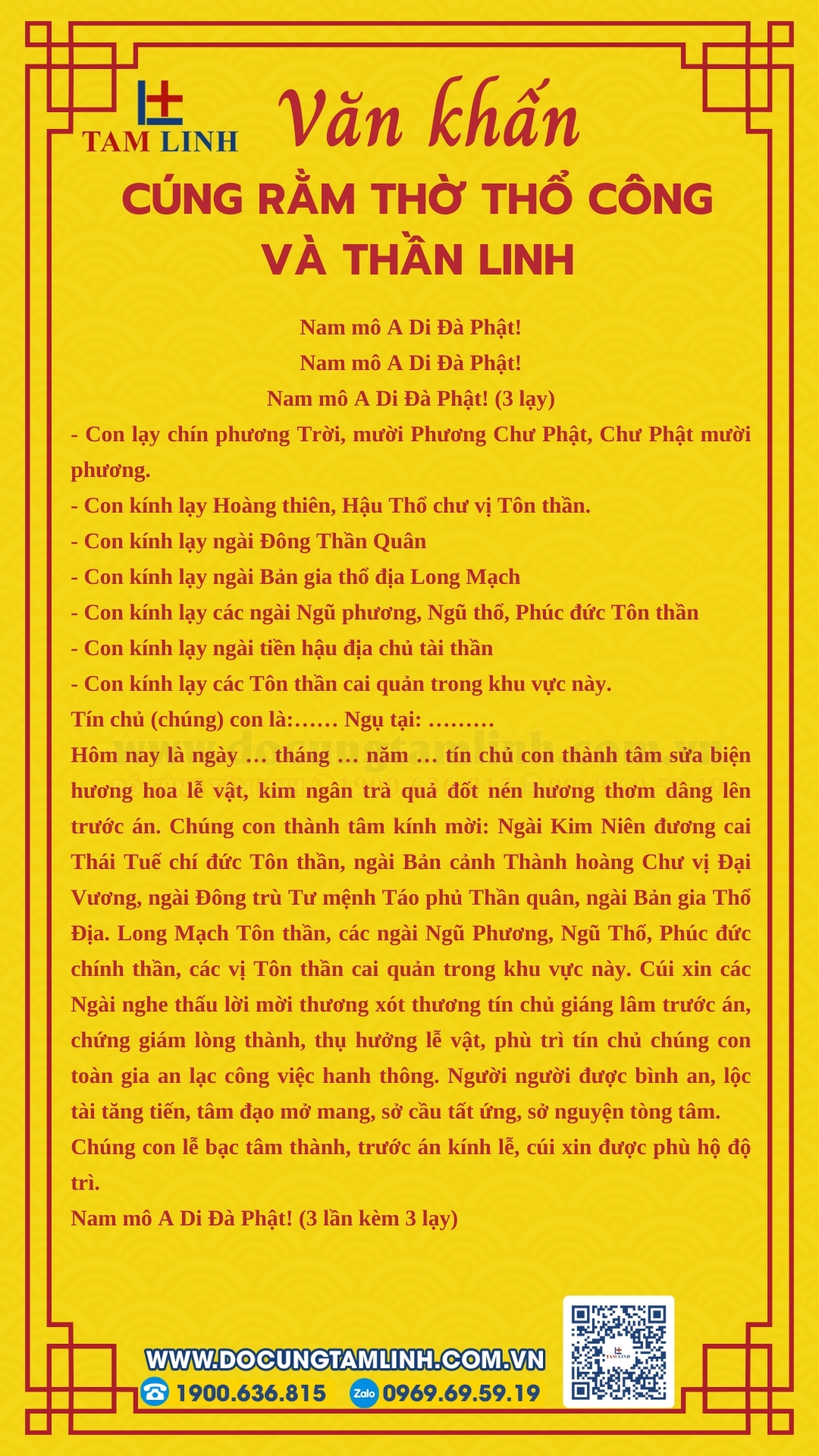 bài văn khấn cúng rằm mùng 1