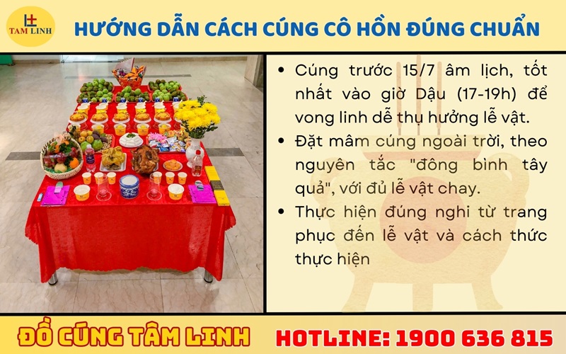 Hướng dẫn cách cúng cô hồn đúng chuẩn
