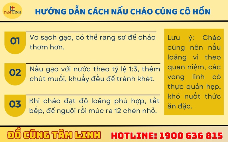 Hướng dẫn cách nấu cháo cúng cô hồn đúng chuẩn