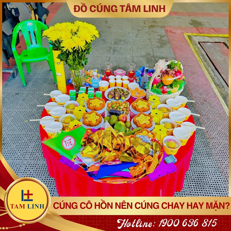 Cúng cô hồn nên cúng chay hay mặn?