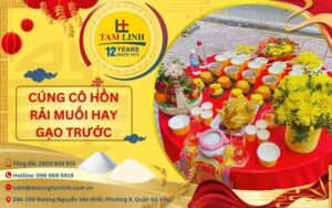 cúng cô hồn rải muối hay gạo trước