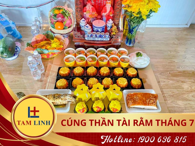 Cúng thần tài rằm tháng 7 chọn ngày nào, giờ nào?