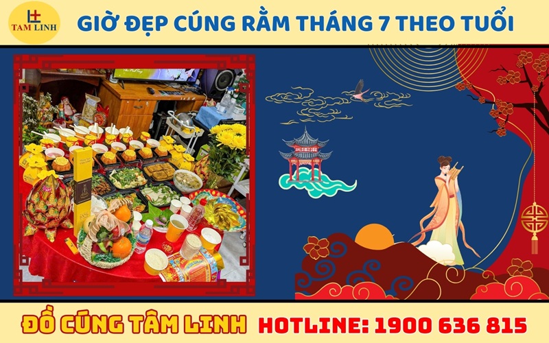 Giờ đẹp cúng rằm tháng 7 theo tuổi
