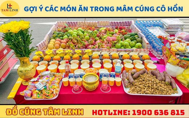 Gợi ý các món ăn trong mâm cúng cô hồn 