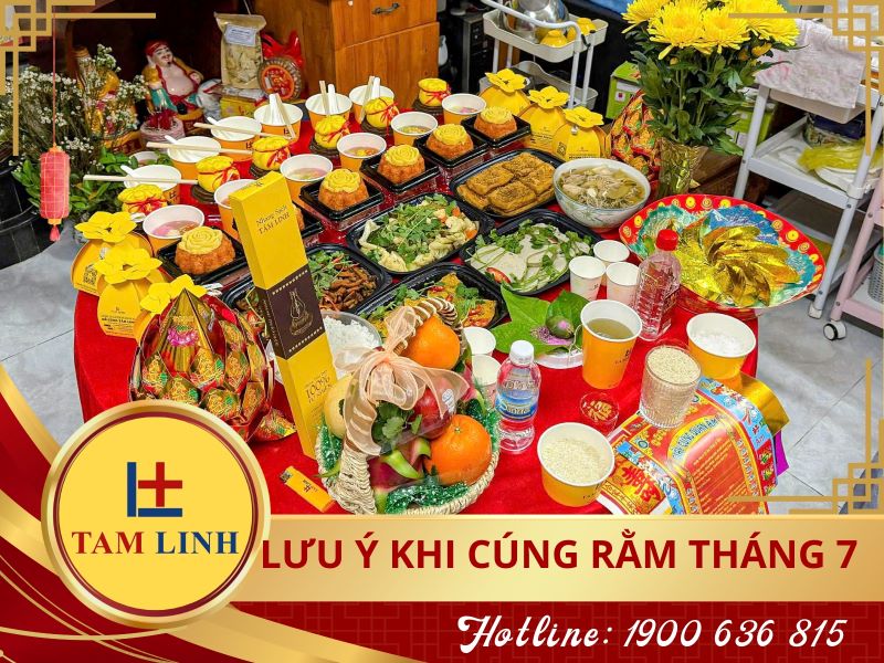 Lưu ý khi cúng rằm tháng 7