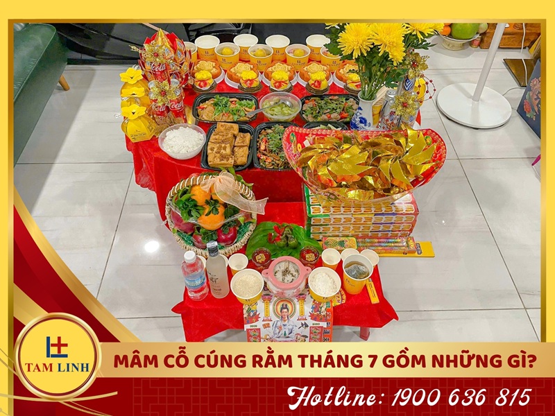 Mâm cỗ cúng rằm tháng 7 gồm những gì?