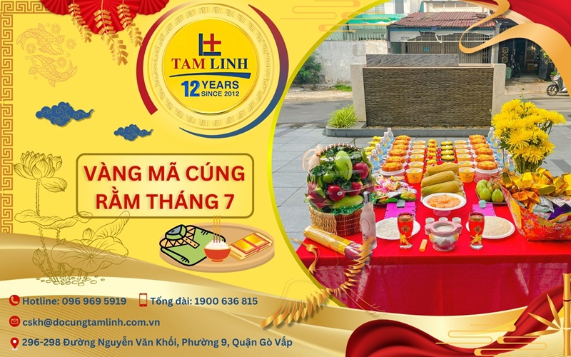 vàng mã cúng rằm tháng 7