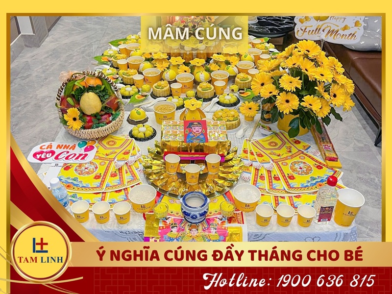 Ý nghĩa của việc cúng đầy tháng cho bé