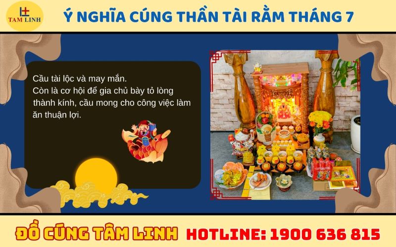 Ý nghĩa cúng thần tài rằm tháng 7