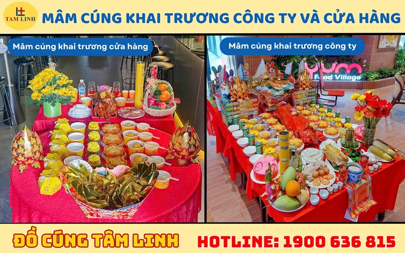 Chuẩn bị mâm cúng khai trương công ty và cửa hàng 