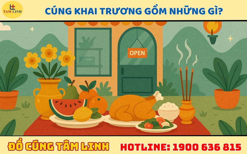 Cúng khai trương gồm những gì? 