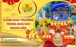 cúng khai trương trong nhà hay ngoài sân