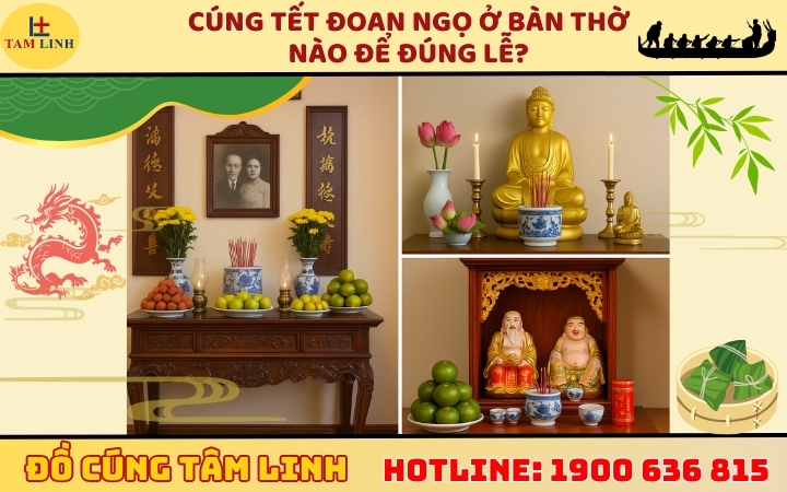 cúng tết đoan ngọ ở bàn thờ nào