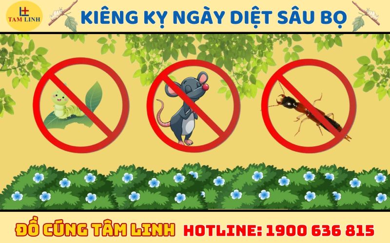 kiêng kỵ ngày diệt sâu bọ 