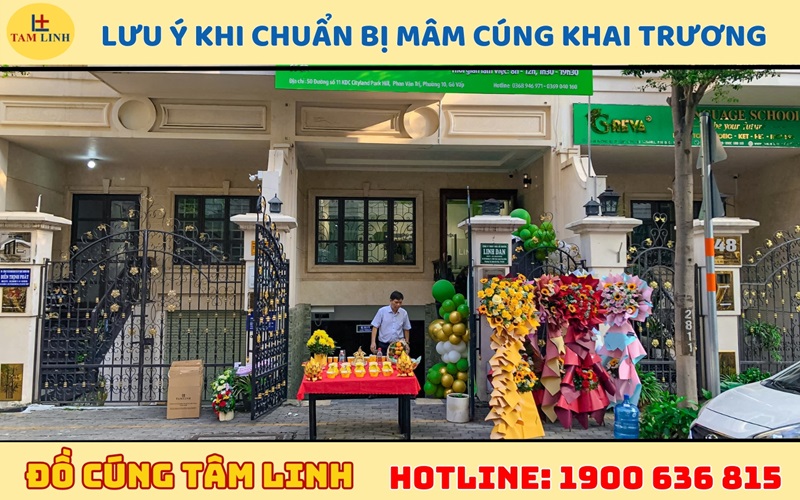 Lưu ý khi chuẩn bị mâm cúng khai trương 