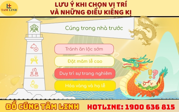 Lưu ý khi chọn vị trí và những điều kiêng kị