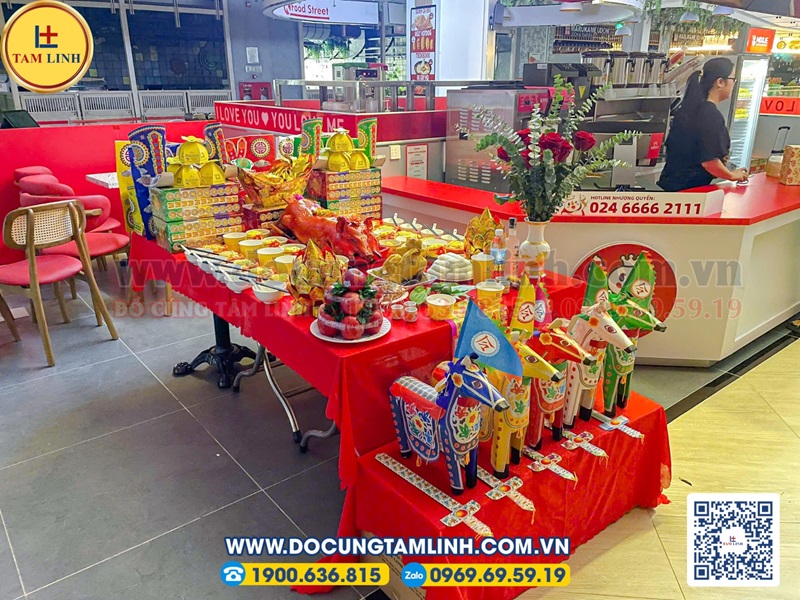 Mâm cúng khai trương quán ăn