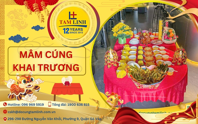 Mâm cúng khai trương 