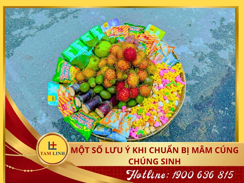 Một số lưu ý khi chuẩn bị mâm cúng chúng sinh