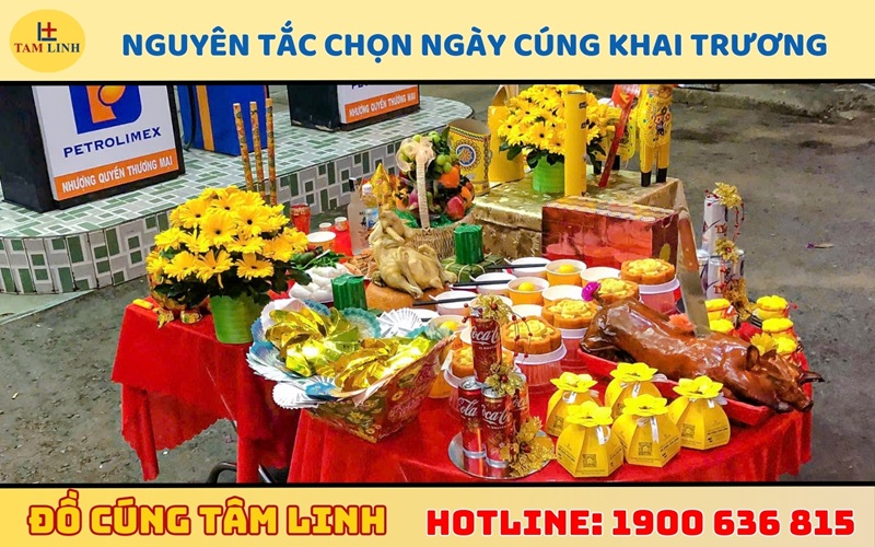 Nguyên tắc chọn ngày cúng khai trương