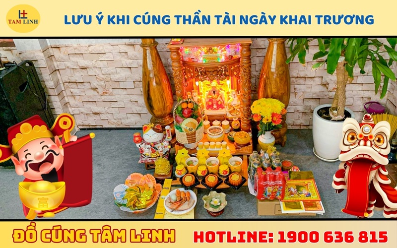 Những điều kiêng kỵ cần tránh khi cúng thần tài ngày khai trương