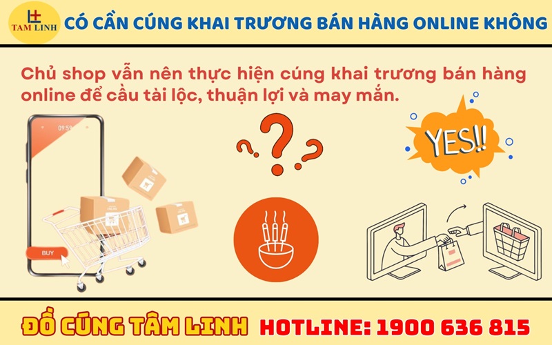 Có cần cúng khai trương bán hàng online không?