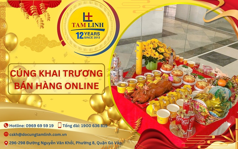 Cúng khai trương bán hàng online 